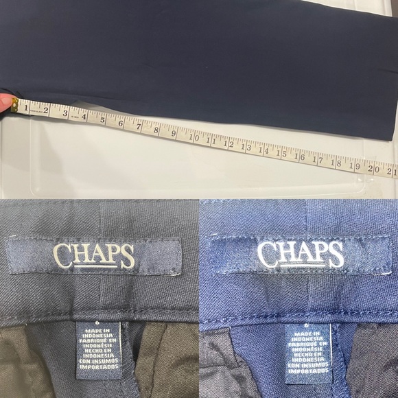 Chaps Navy Slimming Capri Slacks - Picture 8 of 8